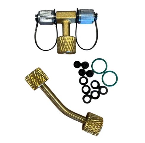 CONEXION EN "T" ELITECH -  1/4FM x 1/4FM x 1/4FH - PARA ALTO VACIO Y RECUPERACION