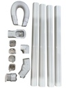 KIT DE CUBIERTAS DE PVC PARA CAÑOS DE SPLIT
