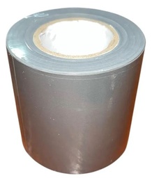[Z1-49G] CINTA PLASTICA GRIS S/ ADHESIVO 20M PVC - Z1-49G