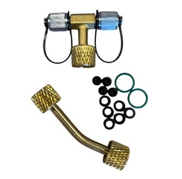 [VGW-ACC] CONEXION EN "T" ELITECH -  1/4FM x 1/4FM x 1/4FH - PARA ALTO VACIO Y RECUPERACION