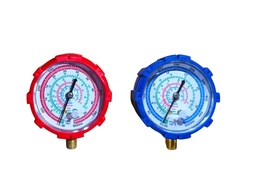[KIT-RM-AB] KIT RELOJES ALTA Y BAJA MANOMETRO R32-R-22-R134A-R404A-R410A - CON PROTECTOR DE RELOJ